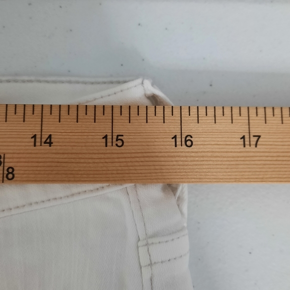 Madewell Alley Straight Distressed Raw Hem White Jeans size 29 - Picture 10 of 16